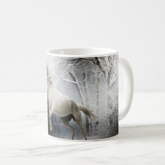 Mug Cheval Forêt de Neige Animaux (Devant droit)
