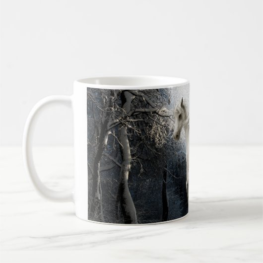 Mug Cheval Forêt de Neige Animaux (Gauche)