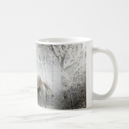 Mug Cheval Forêt de Neige Animaux (Droite)