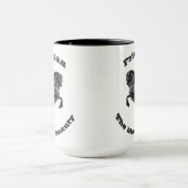 Mug Cheval frison et noir d'étalon, la beauté noire (Centre)