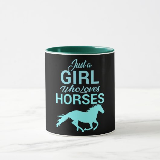 Mug Cheval Gallop Une Fille Qui Aime Les Chevaux (Centre)
