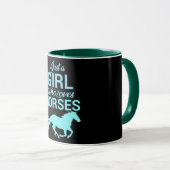 Mug Cheval Gallop Une Fille Qui Aime Les Chevaux (Devant droit)
