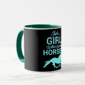 Mug Cheval Gallop Une Fille Qui Aime Les Chevaux (Devant gauche)