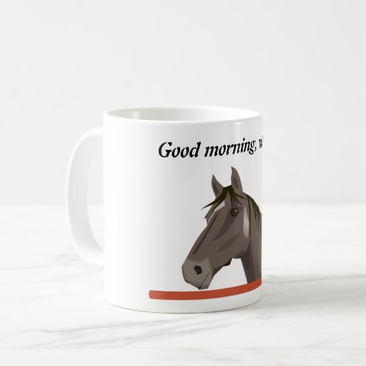 Mug Cheval gris (Devant gauche)