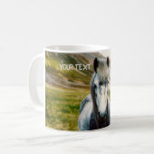 Mug Cheval gris sauvage (Devant gauche)