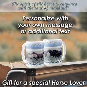 Mug Cheval Herd Cheval Sauvage Cheval Esprit