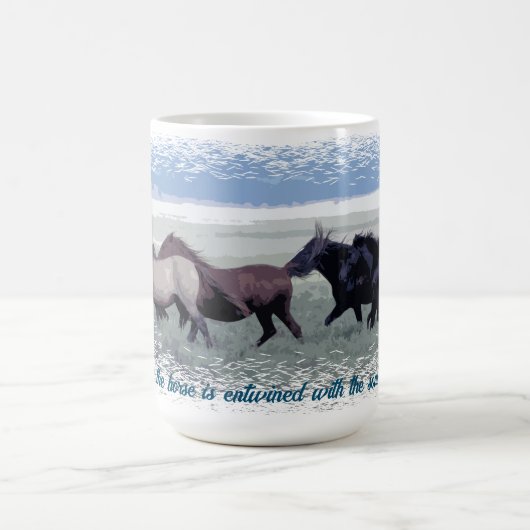 Mug Cheval Herd Cheval Sauvage Cheval Esprit (Centre)
