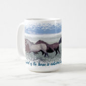 Mug Cheval Herd Cheval Sauvage Cheval Esprit (Devant gauche)