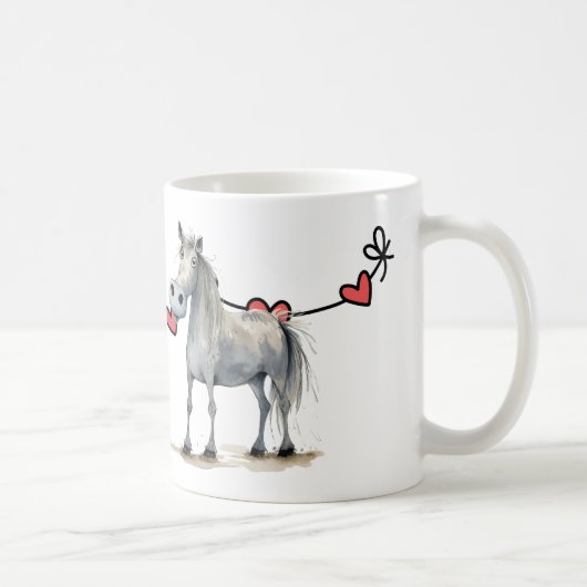 Mug Cheval Heureuse Sainte-Valentin (Droite)