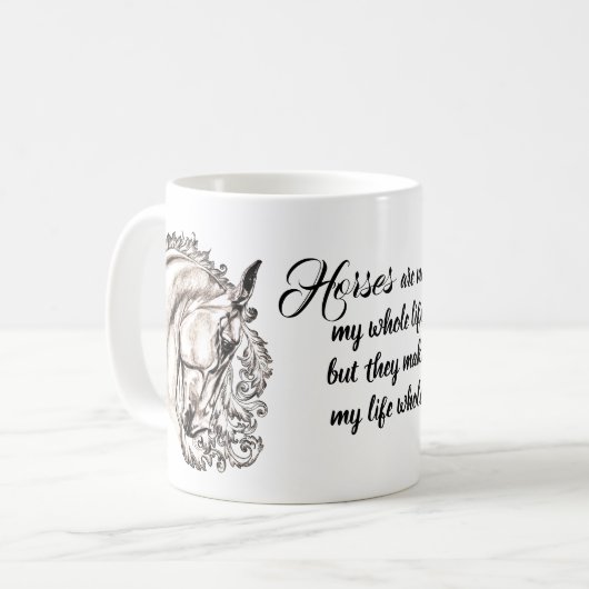 Mug cheval inspiré (Devant gauche)