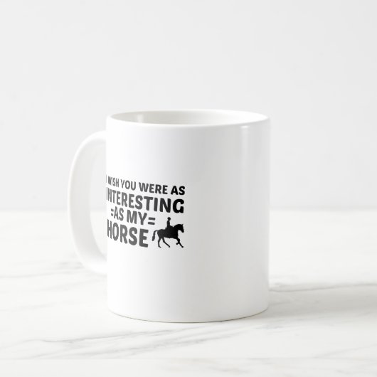 MUG CHEVAL INTÉRESSANT (Devant gauche)