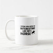 MUG CHEVAL INTÉRESSANT (Gauche)