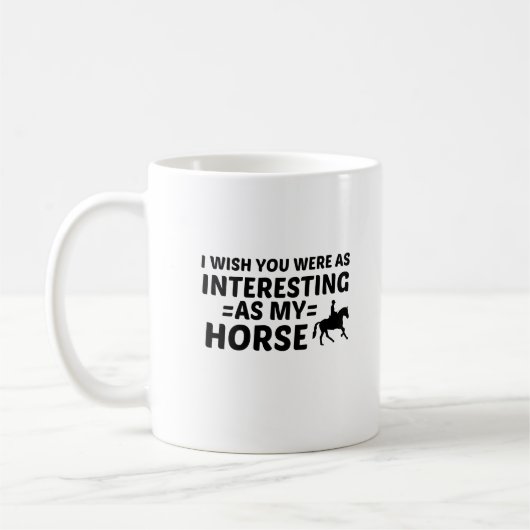 MUG CHEVAL INTÉRESSANT (Gauche)