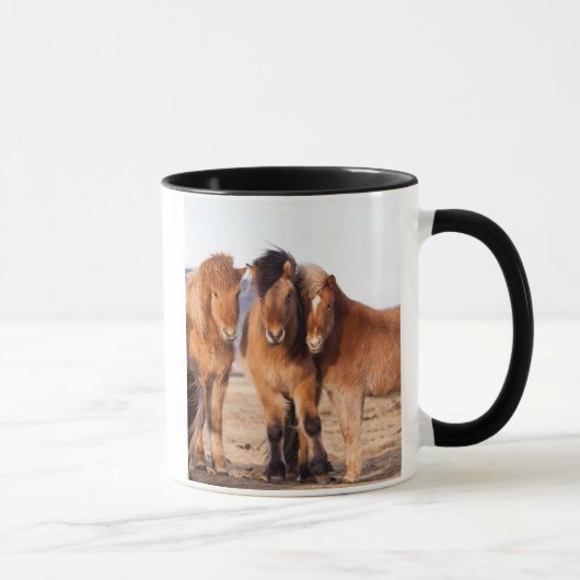 Mug Cheval islandais en hiver (Droite)