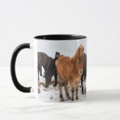 Mug Cheval islandais en hiver Islande (Gauche)