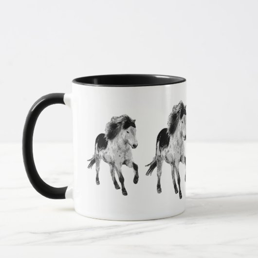 Mug Cheval islandais en mouvement (Gauche)
