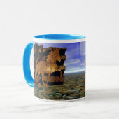 Mug Cheval Islandais Figé dans la Pierre (Devant gauche)