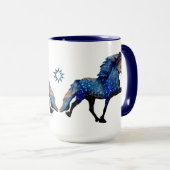Mug Cheval islandais Stary Night (Devant droit)