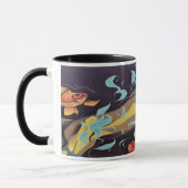 Mug Cheval Jump Abstrait Graffiti Design (Gauche)