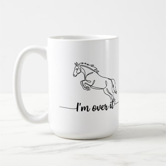 Mug Cheval Jump - I'm Over It (Gauche)