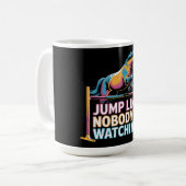 Mug Cheval Jump - Sauter comme personne ne regarde (Devant gauche)