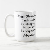Mug Cheval Lover Equestrition Cadeau Funny Custom 1 Ph (Gauche)