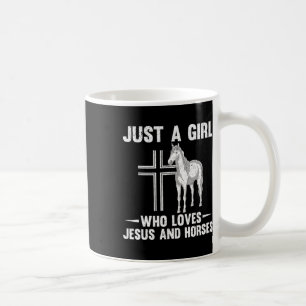 Mug Cheval Lover Jésus Dévot Filles Equestres Femmes H