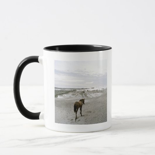 Mug Cheval marchant sur la plage (Gauche)