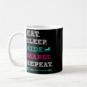 Mug Cheval Mare Équitation - Manger Sleep Mares Repe (Gauche)