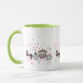 Mug Cheval mariage & Fleurs de transport & Papillons (Gauche)