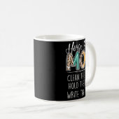 Mug cheval montrer maman nettoyer les bottes tenir le  (Devant droit)