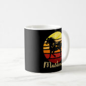 Mug Cheval Mustang Courant Au Coucher Du Soleil (Devant droit)