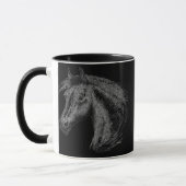 Mug Cheval : Noir (Gauche)