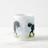 Mug Cheval noir avec carte d'anatomie Star & Sock (Centre)