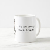 Mug Cheval Noir Blanc Rouge (Devant droit)
