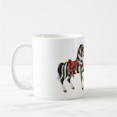 Mug Cheval Noir Blanc Rouge (Gauche)