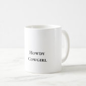 Mug Cheval noir Cheveux rose Brown (Devant droit)