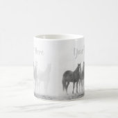Mug Cheval noir et blanc Occident (Centre)