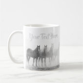 Mug Cheval noir et blanc Occident (Gauche)
