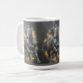 Mug cheval noir groovy (Devant gauche)