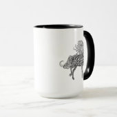 Mug Cheval noir inspiré (Devant droit)