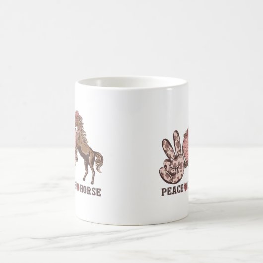 Mug Cheval Peace Love (Centre)