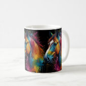 Mug Cheval peint design (Devant droit)