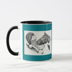 Mug Cheval Pinto Paint Christmas et Père Noël