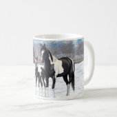 Mug Cheval Pinto Quarter Noir Chevaux Paint Chevaux Da (Devant droit)