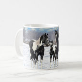 Mug Cheval Pinto Quarter Noir Chevaux Paint Chevaux Da (Devant gauche)