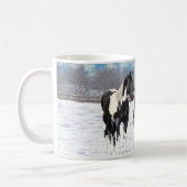 Mug Cheval Pinto Quarter Noir Chevaux Paint Chevaux Da (Gauche)