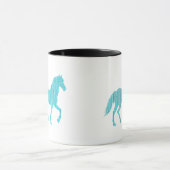 Mug cheval poney animal étalon, mustang silhouette (Centre)