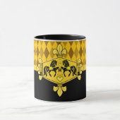 Mug Cheval populaire Friésien noir, Empreinte diamant (Centre)