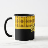 Mug Cheval populaire Friésien noir, Empreinte diamant (Gauche)